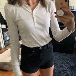 Long Sleeve Henley tee